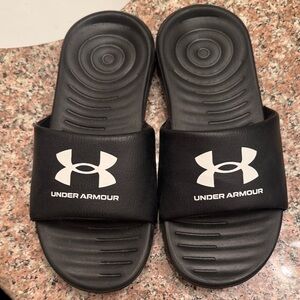 Under Armour Sport Slides with White Logo